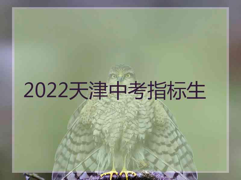 2022天津中考指标生