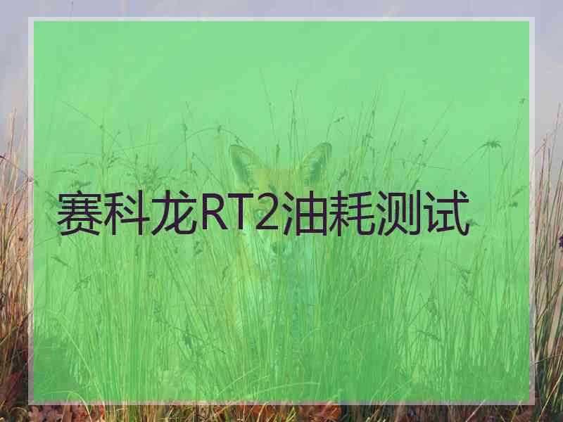 赛科龙RT2油耗测试