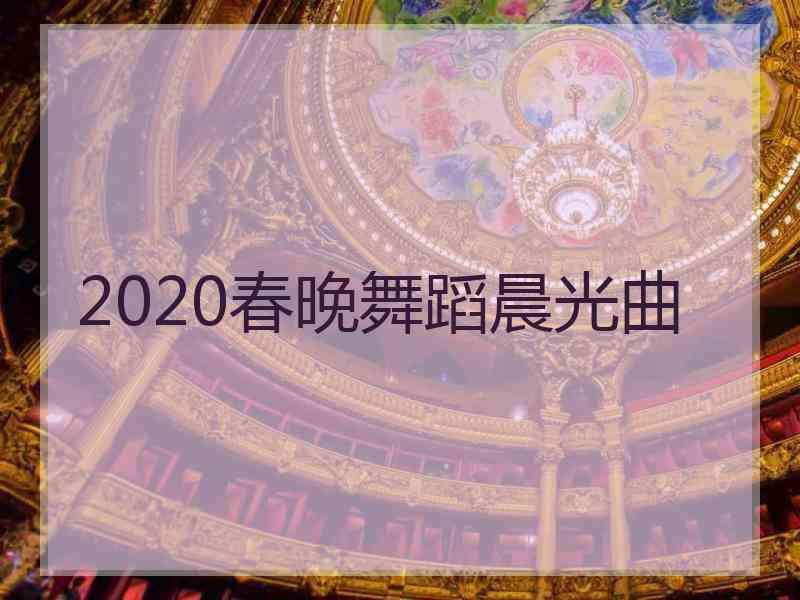 2020春晚舞蹈晨光曲