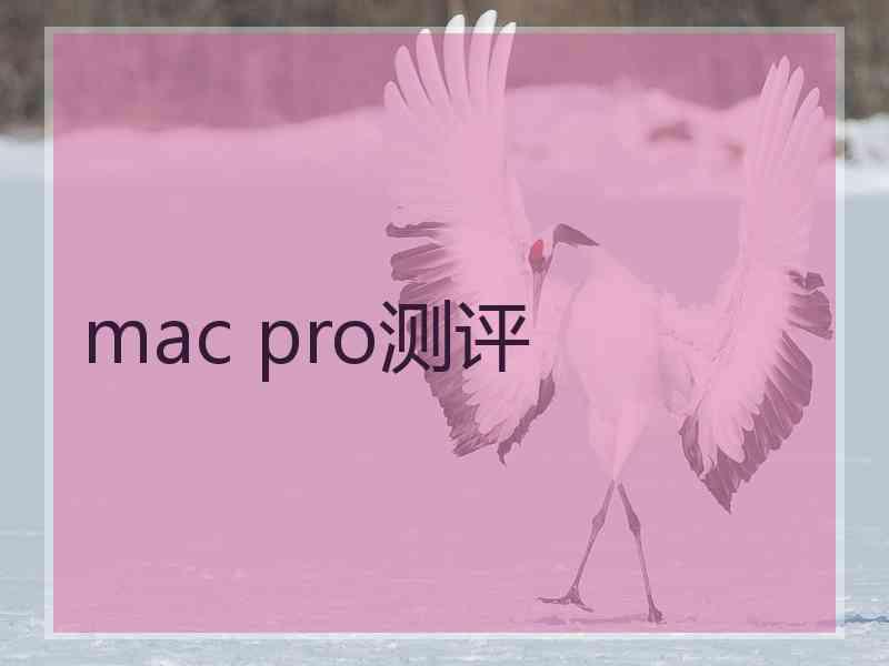 mac pro测评