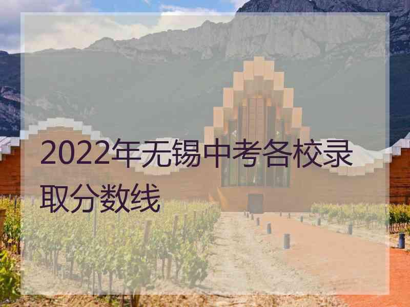 2022年无锡中考各校录取分数线