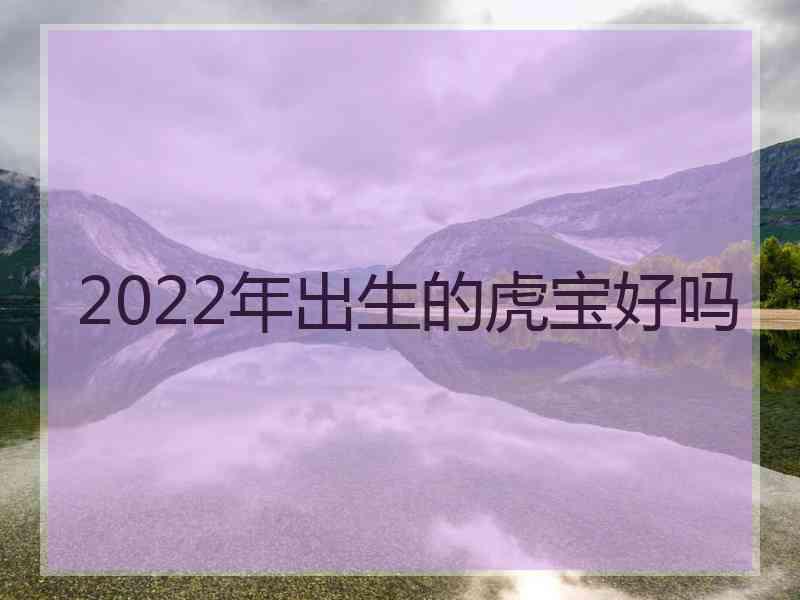 2022年出生的虎宝好吗