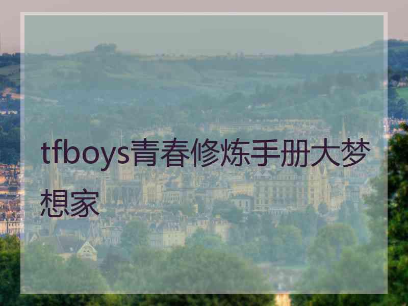 tfboys青春修炼手册大梦想家