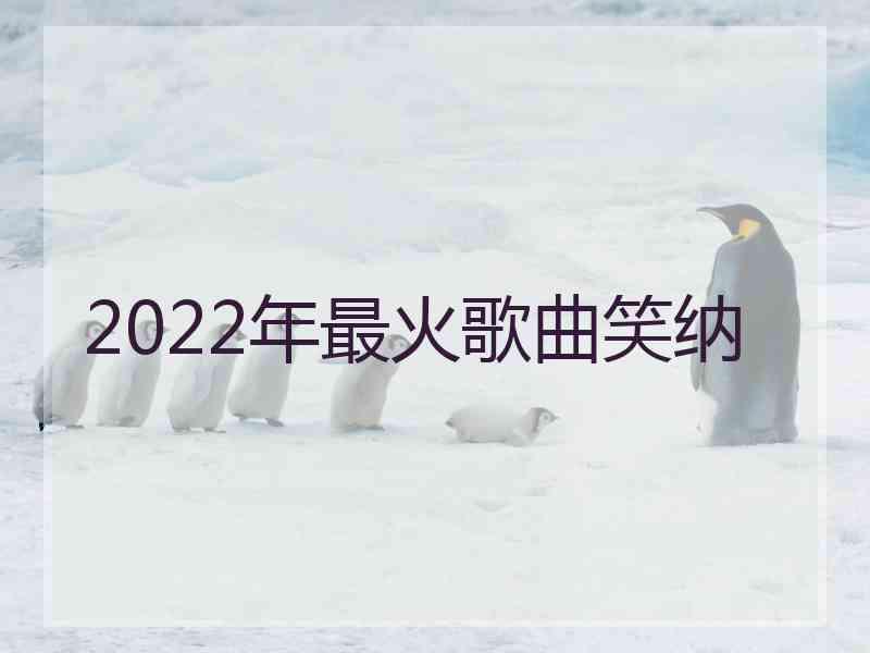 2022年最火歌曲笑纳