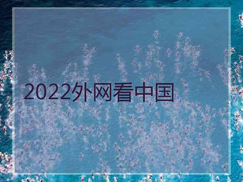 2022外网看中国