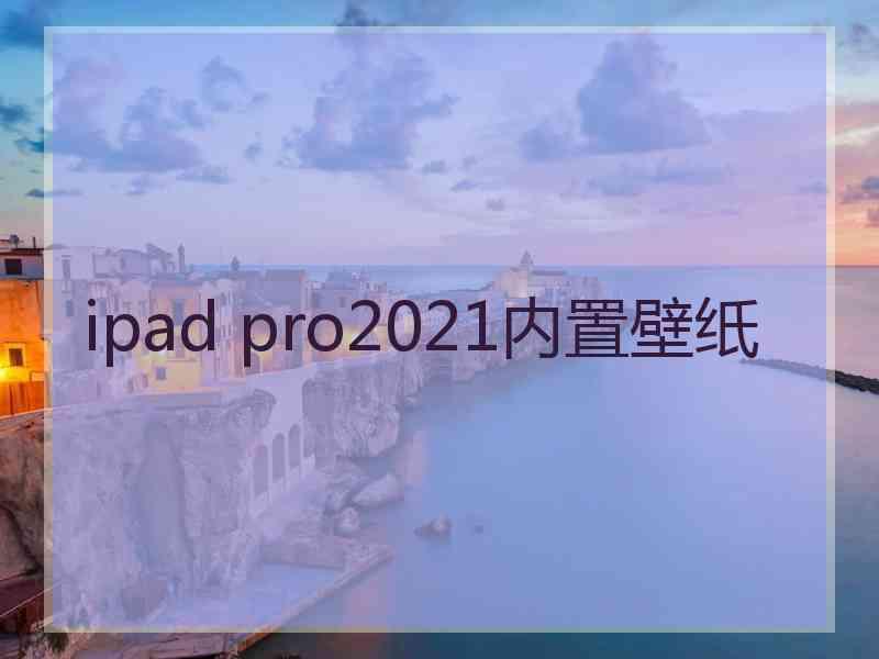 ipad pro2021内置壁纸