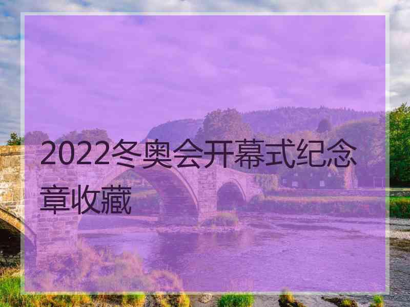 2022冬奥会开幕式纪念章收藏