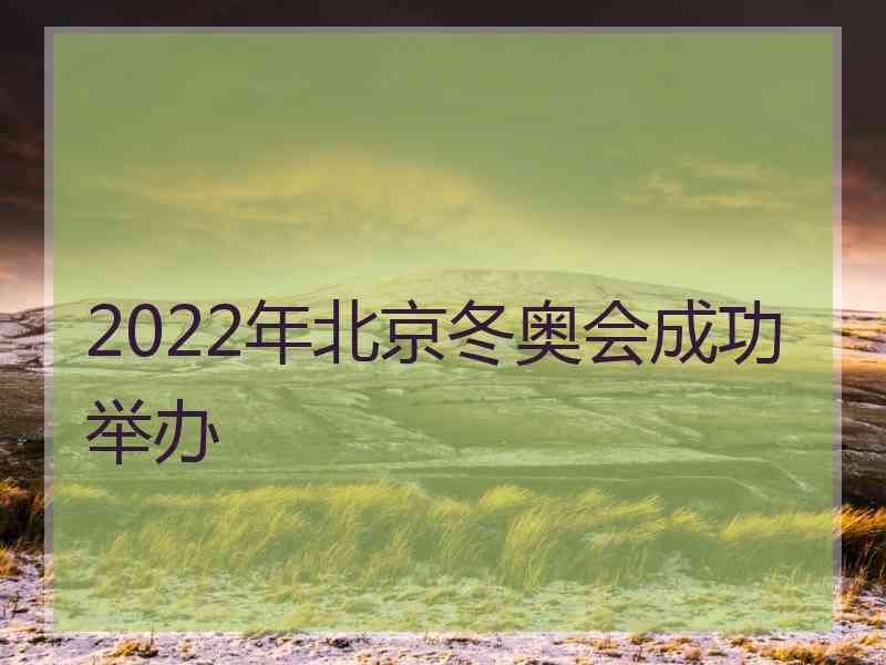 2022年北京冬奥会成功举办