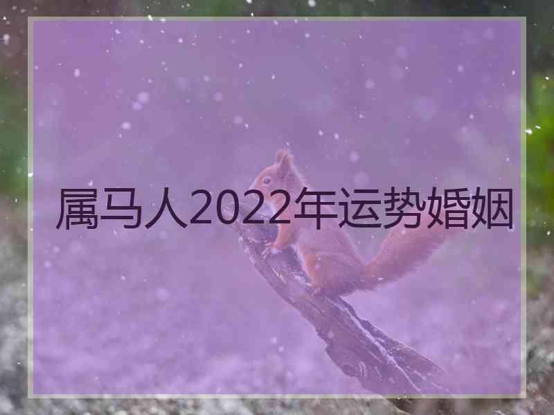 属马人2022年运势婚姻