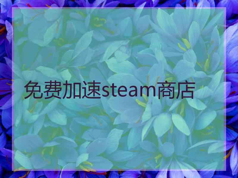 免费加速steam商店