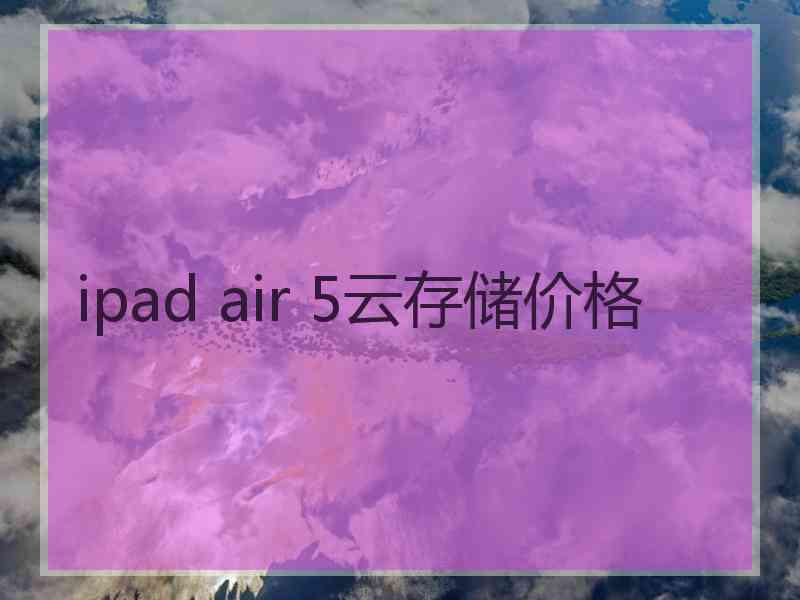 ipad air 5云存储价格