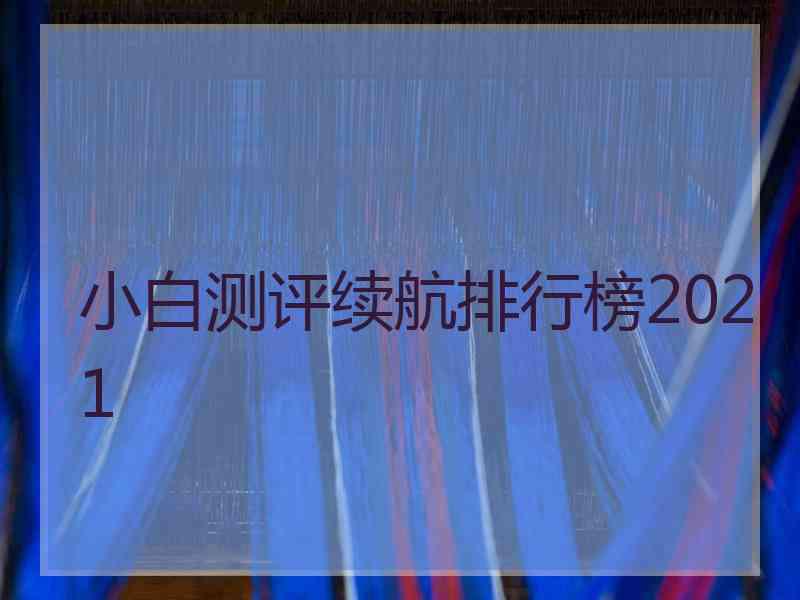 小白测评续航排行榜2021