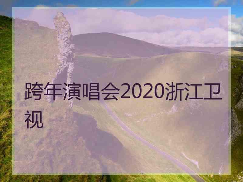 跨年演唱会2020浙江卫视