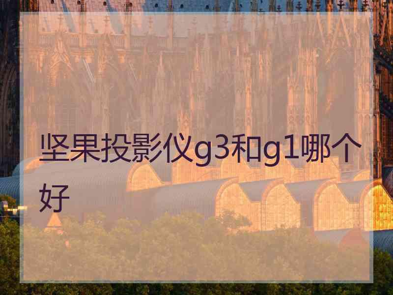 坚果投影仪g3和g1哪个好