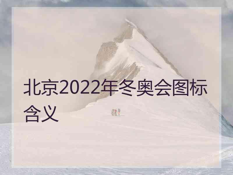 北京2022年冬奥会图标含义