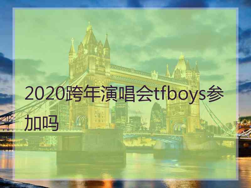 2020跨年演唱会tfboys参加吗