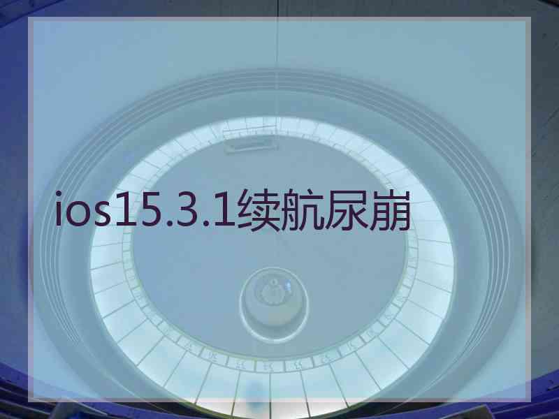 ios15.3.1续航尿崩