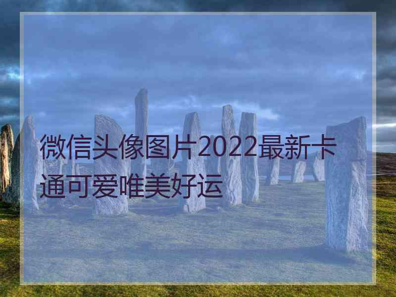 微信头像图片2022最新卡通可爱唯美好运