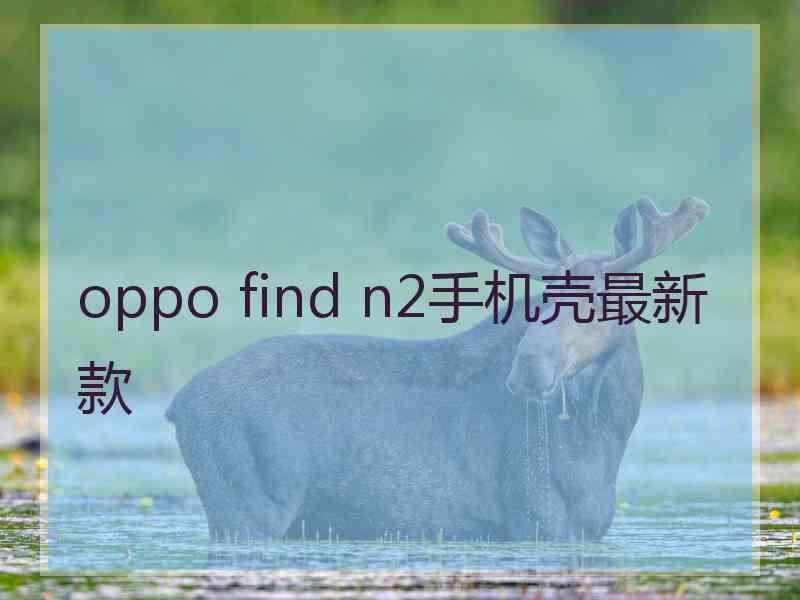 oppo find n2手机壳最新款