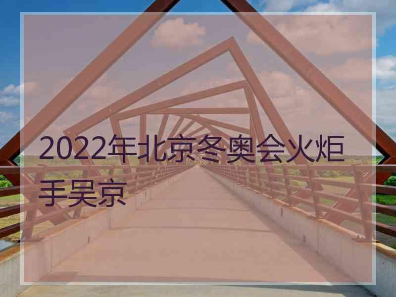 2022年北京冬奥会火炬手吴京