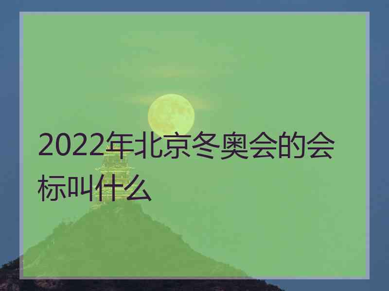 2022年北京冬奥会的会标叫什么