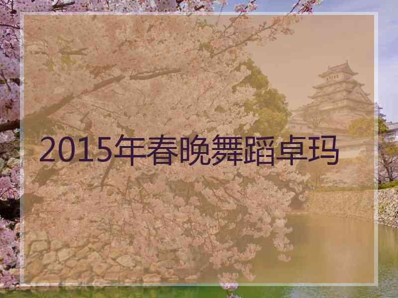 2015年春晚舞蹈卓玛