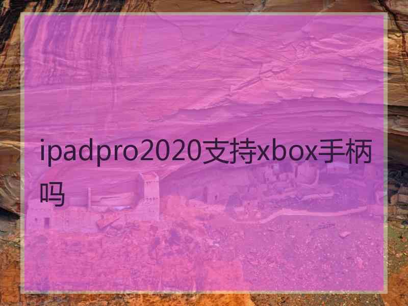 ipadpro2020支持xbox手柄吗