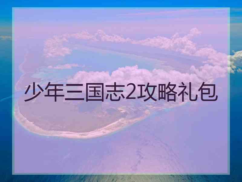 少年三国志2攻略礼包