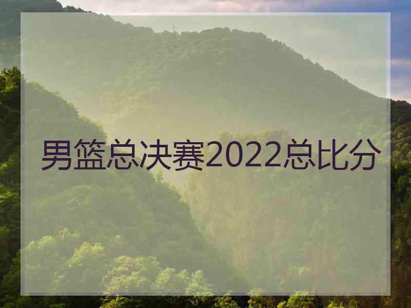 男篮总决赛2022总比分