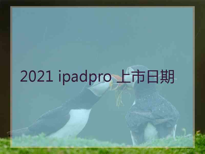 2021 ipadpro 上市日期