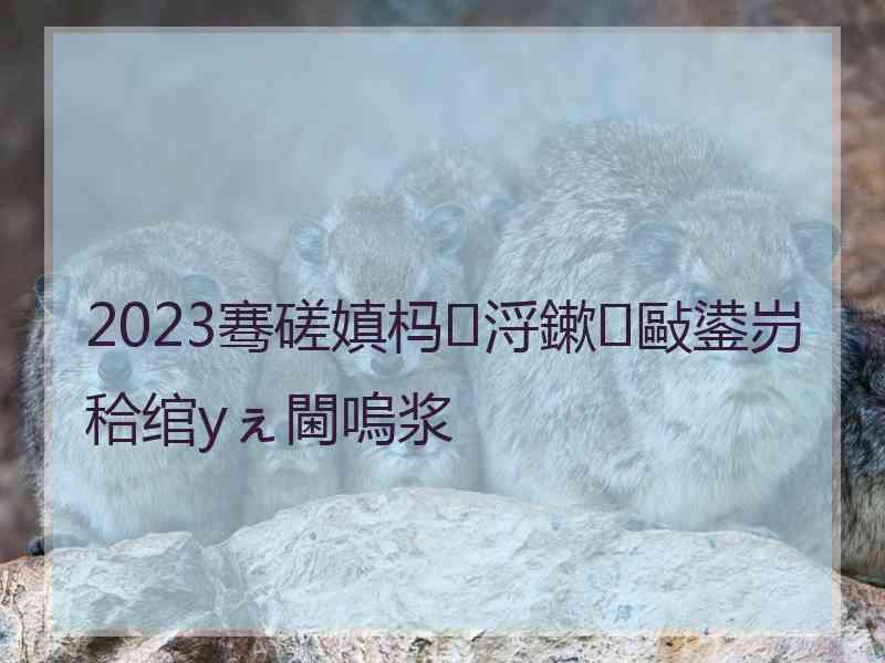 2023骞磋嫃杩浖鏉敺鍙岃秴绾уぇ閫嗚浆