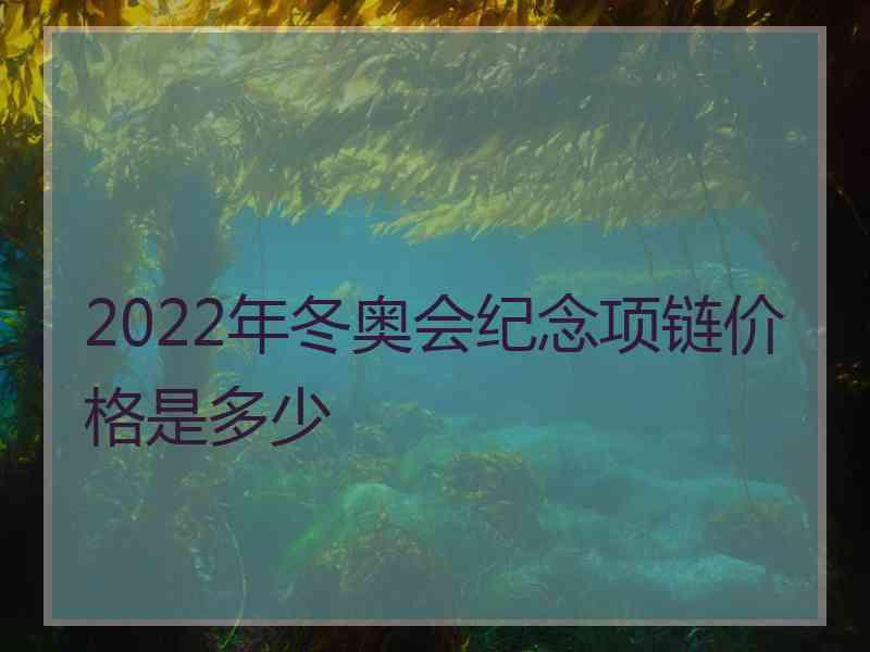 2022年冬奥会纪念项链价格是多少