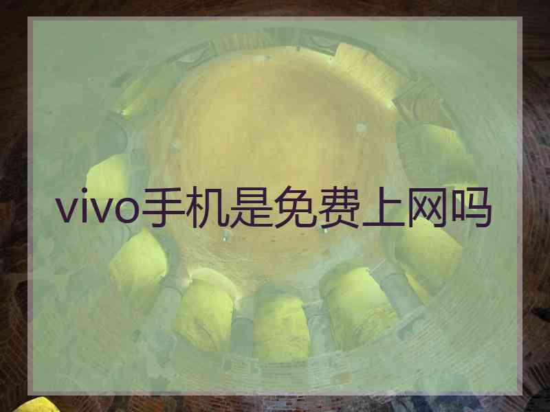 vivo手机是免费上网吗