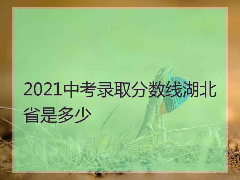 2021中考录取分数线湖北省是多少