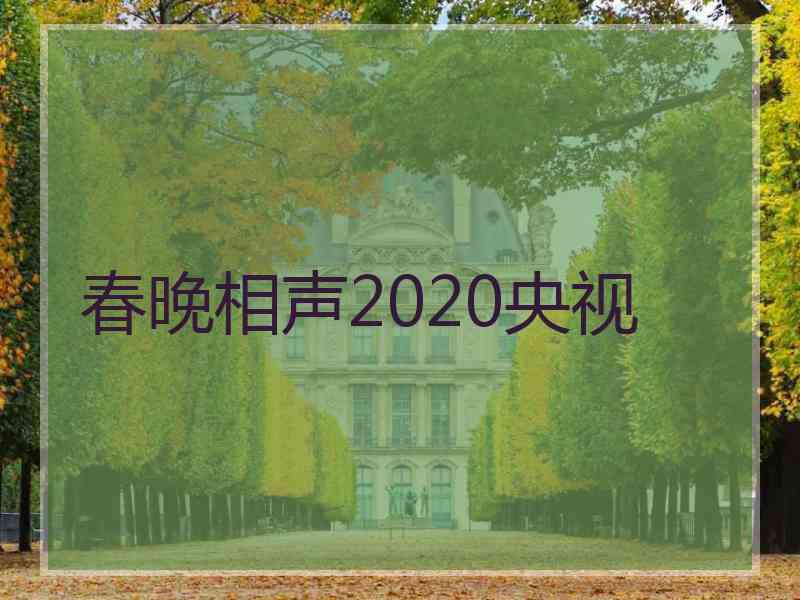 春晚相声2020央视