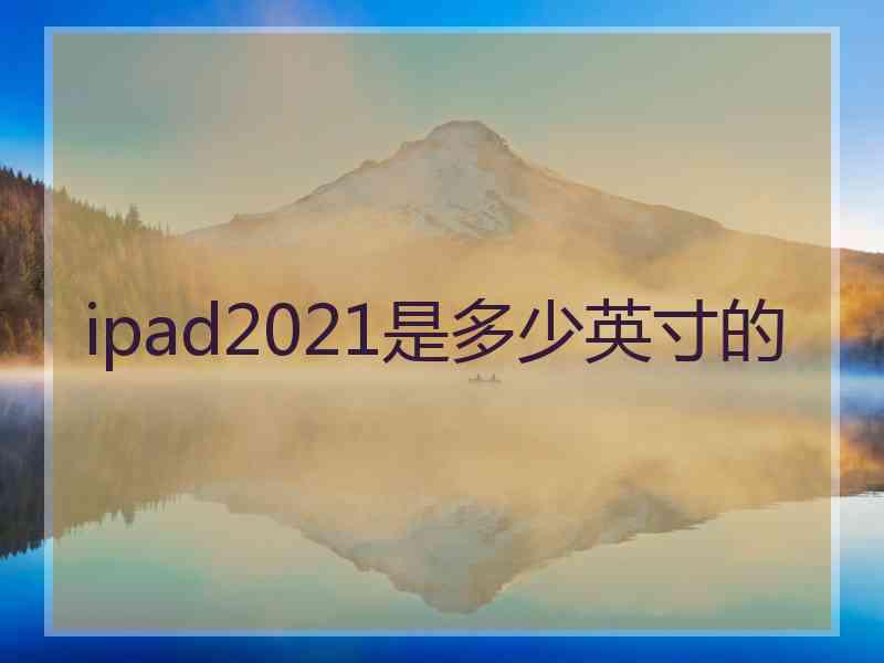 ipad2021是多少英寸的