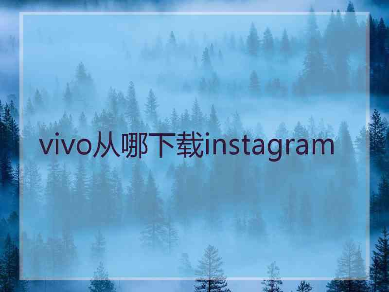 vivo从哪下载instagram