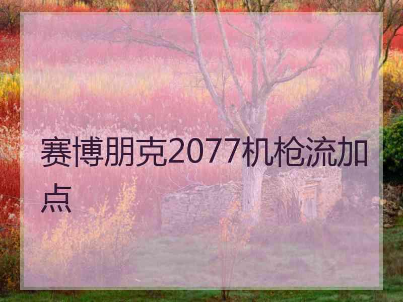 赛博朋克2077机枪流加点