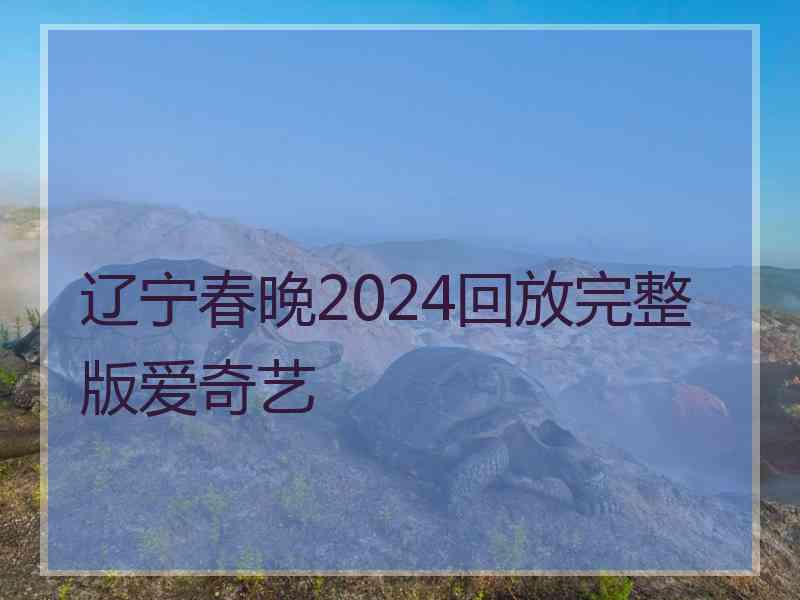 辽宁春晚2024回放完整版爱奇艺