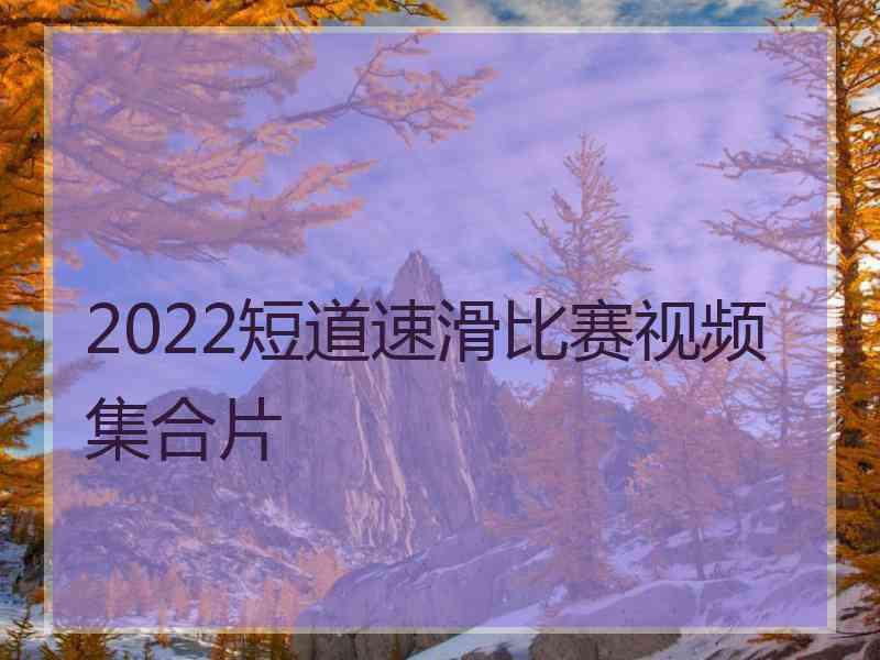 2022短道速滑比赛视频集合片