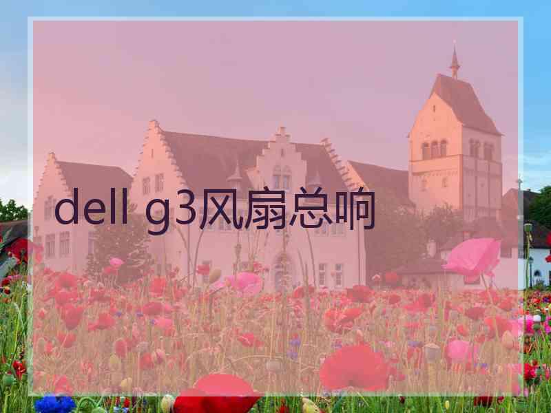 dell g3风扇总响