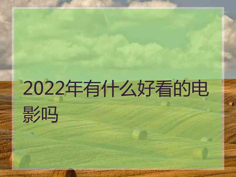 2022年有什么好看的电影吗