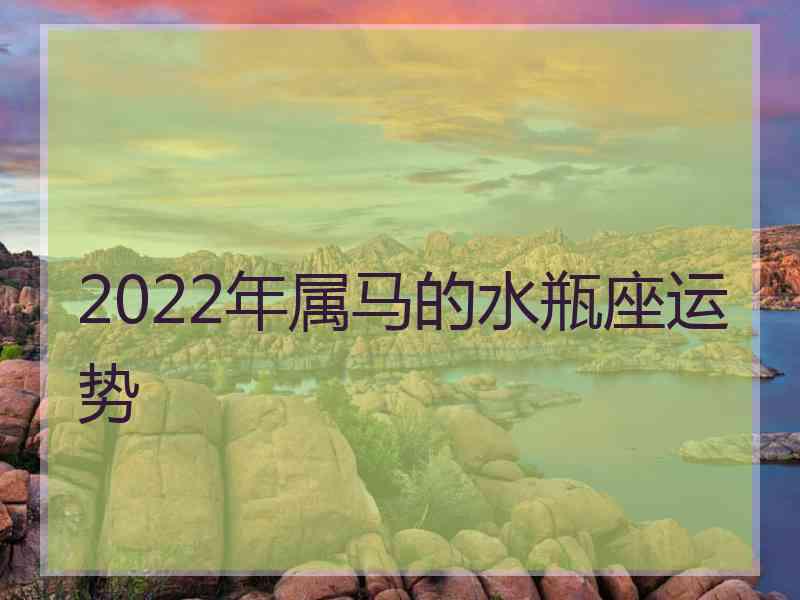 2022年属马的水瓶座运势