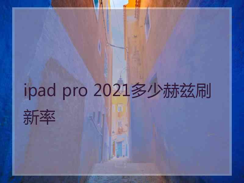 ipad pro 2021多少赫兹刷新率