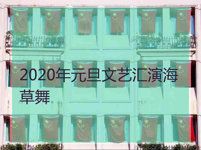 2020年元旦文艺汇演海草舞