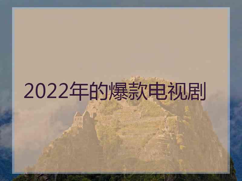 2022年的爆款电视剧