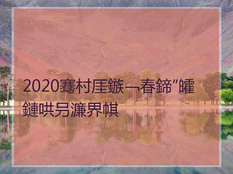 2020骞村厓鏃﹁春鍗″皬鏈哄叧濂界帺