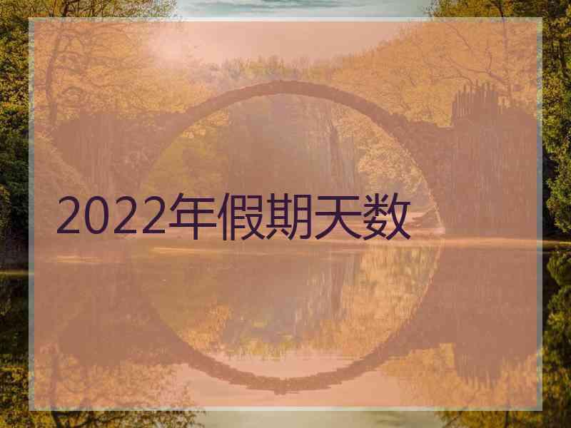 2022年假期天数