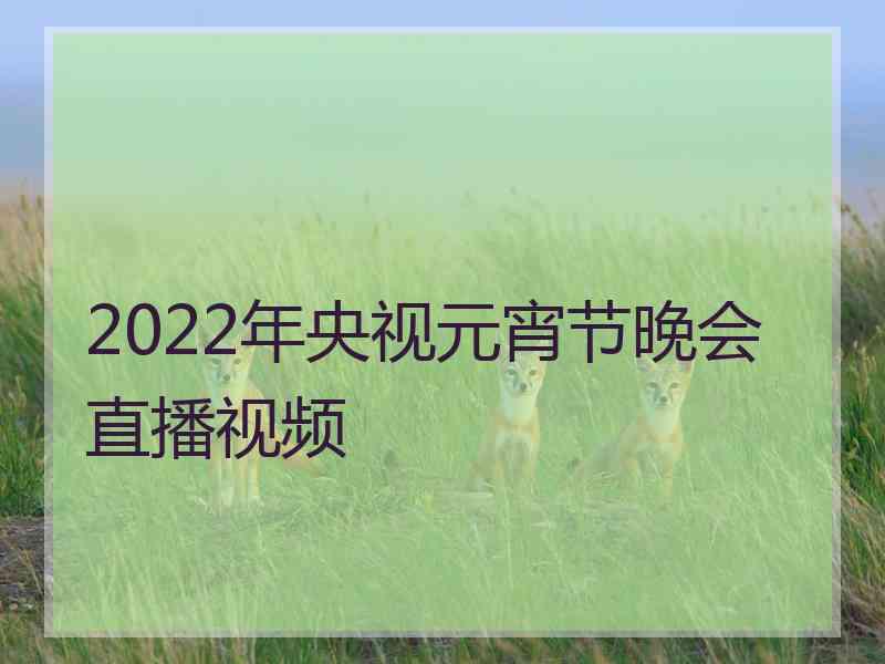 2022年央视元宵节晚会直播视频