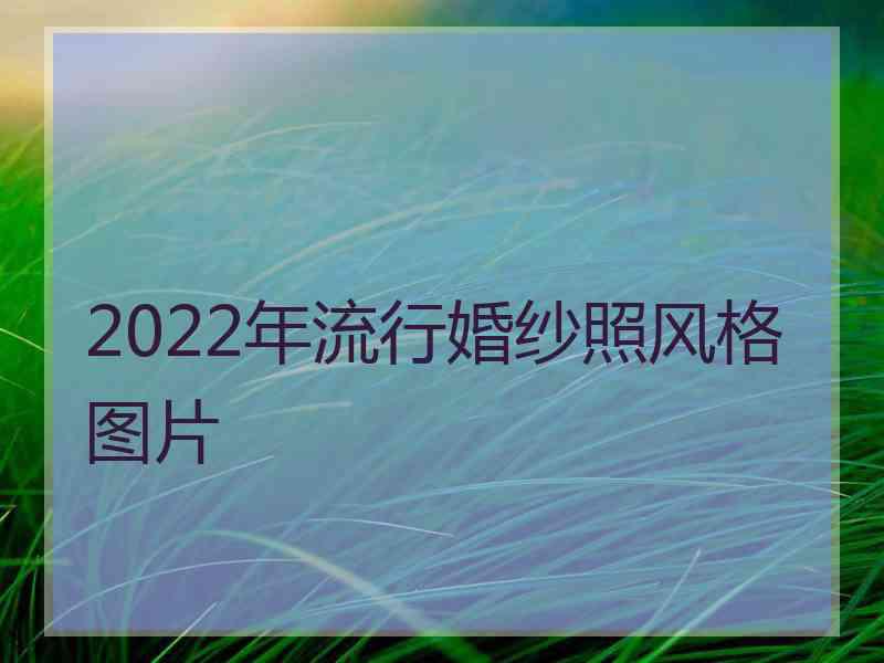 2022年流行婚纱照风格图片